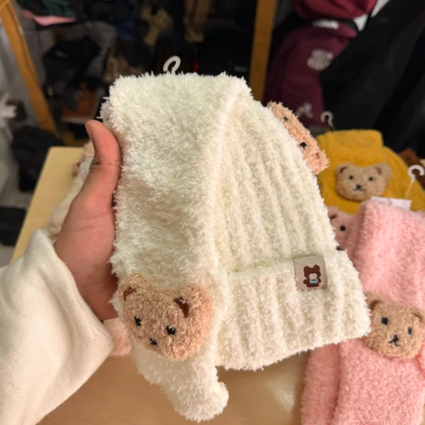 Conjunto gorro mas bufanda de osito - Image 3