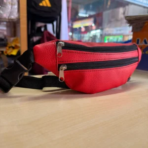 Riñonera simple doble bolsillo roja