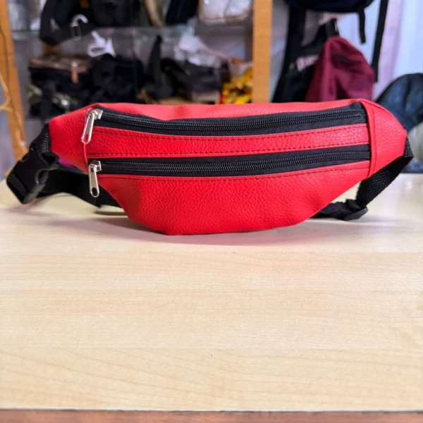 Riñonera simple doble bolsillo roja - Image 2